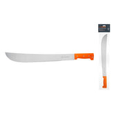Machete 18" pulido estandar ango naranja en funda truper..
